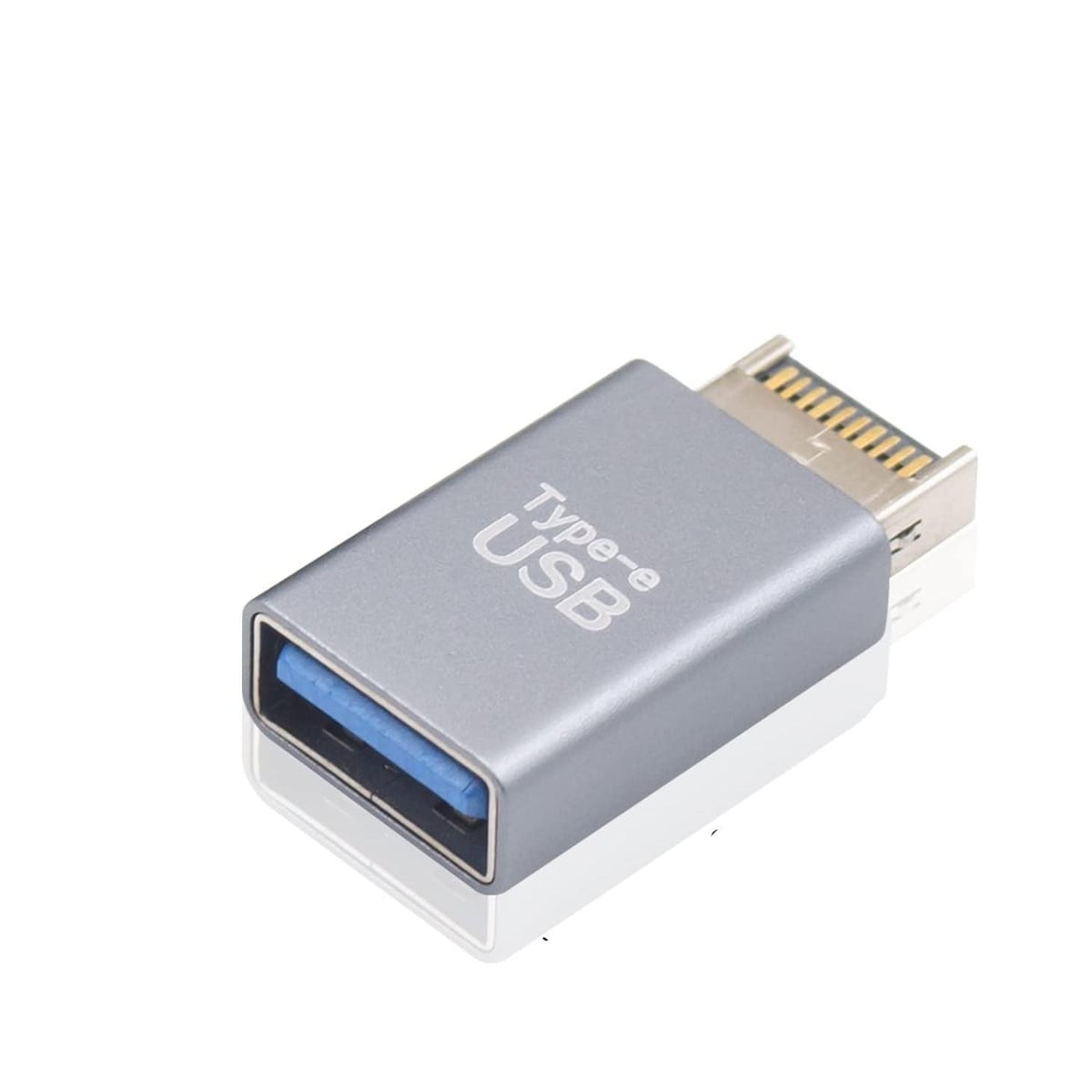 NÖRDIC Type E hann til USB-A hunn frontpaneladapter 10Gbps USB3.1 Type E hovedkortadapter