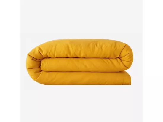 HABITAT - Housse de couette en lin - 220 x 240 cm - Jaune moutarde - Linen