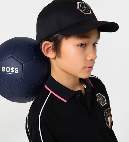 BOSS Polo - Team BOSS - Schwarz m. Rosa