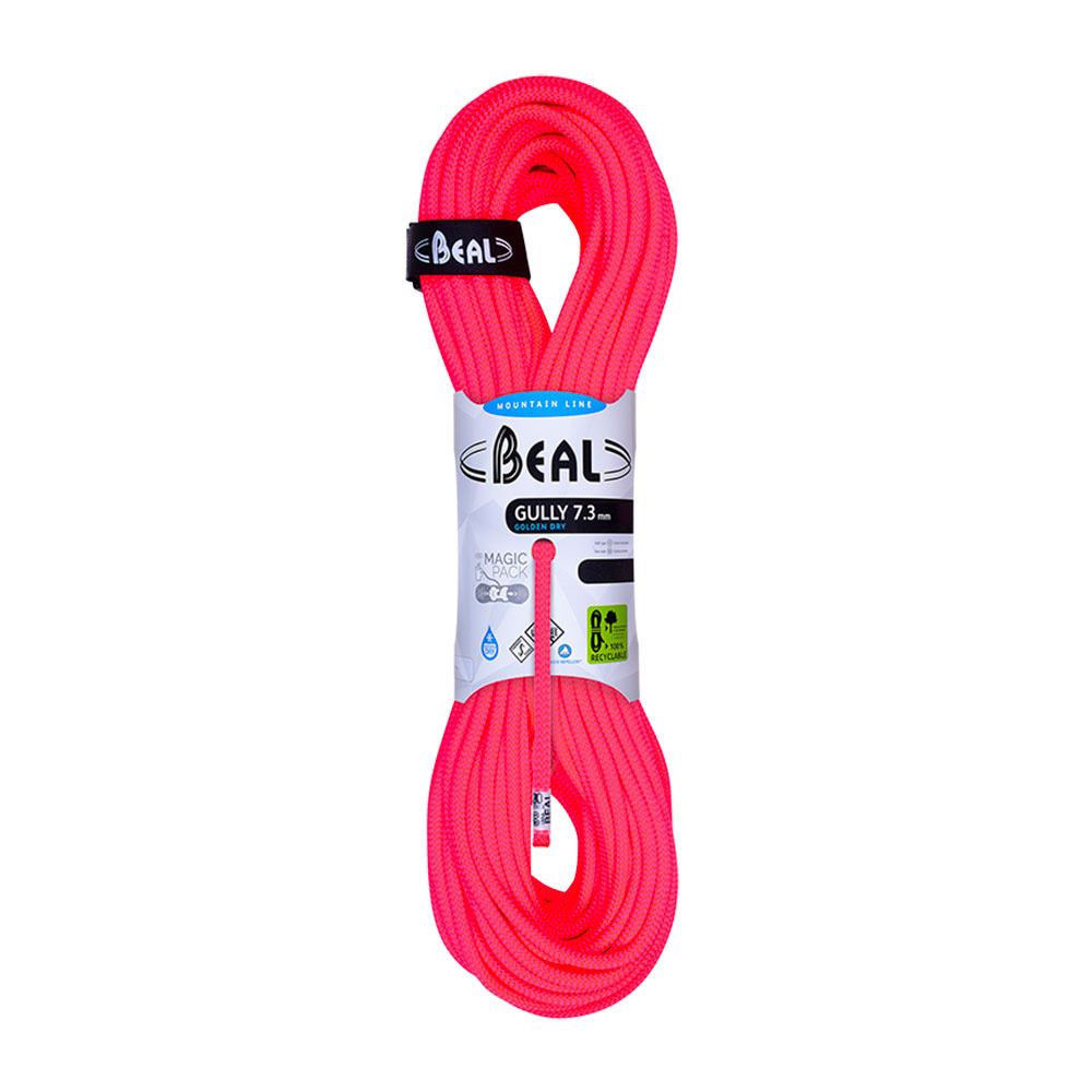 Beal GULLY 7.3MMX40M GD DC - Corde polyvalente orange