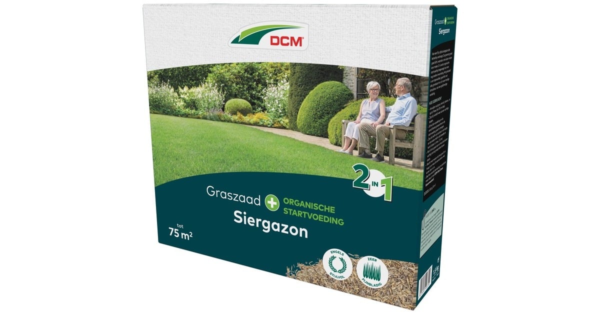 DCMGraszaad Plus Siergazon 1,5 kg zaden  (Tot 75 m²)