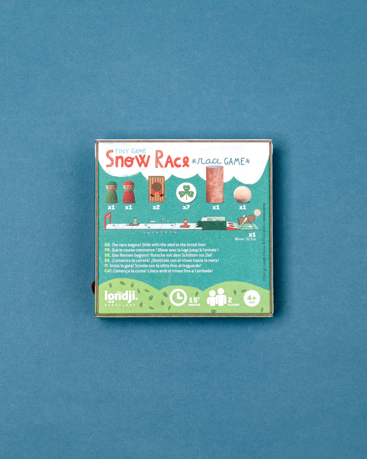 Brettspill Barn 4år+, Pocket size – Lagspill “Kappløpsspill” | Snow Race Tiny Game