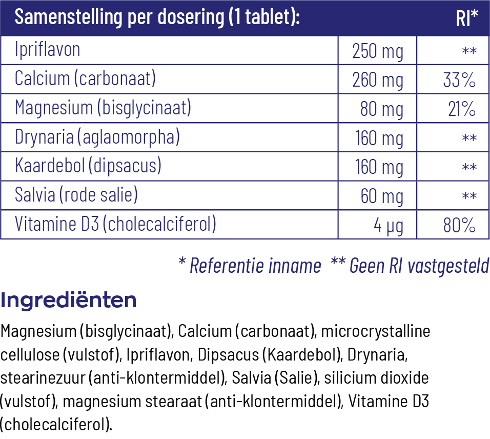 Vitakruid Ostamax Met Oa Calcium & Magnesium (90 tabletten)