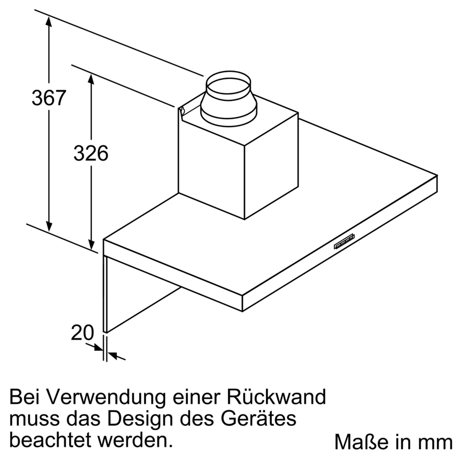 BOSCH Dunstabzugshaube DWB94BC50 - edelstahlfarben - 90 cm - D