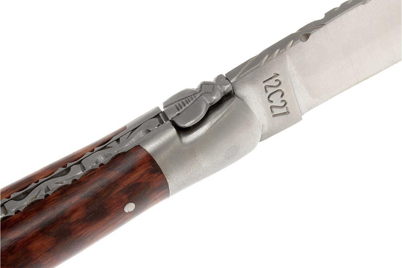 Laguiole en Aubrac HP 12cm snakewood handgevijld L0212AMH-FSI1