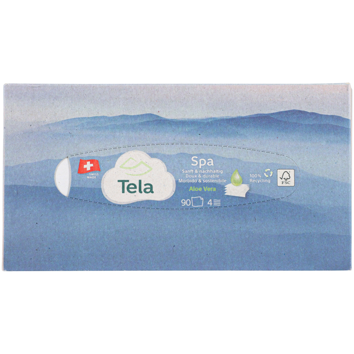 Tela Taschentücher Spa Box 90Stück