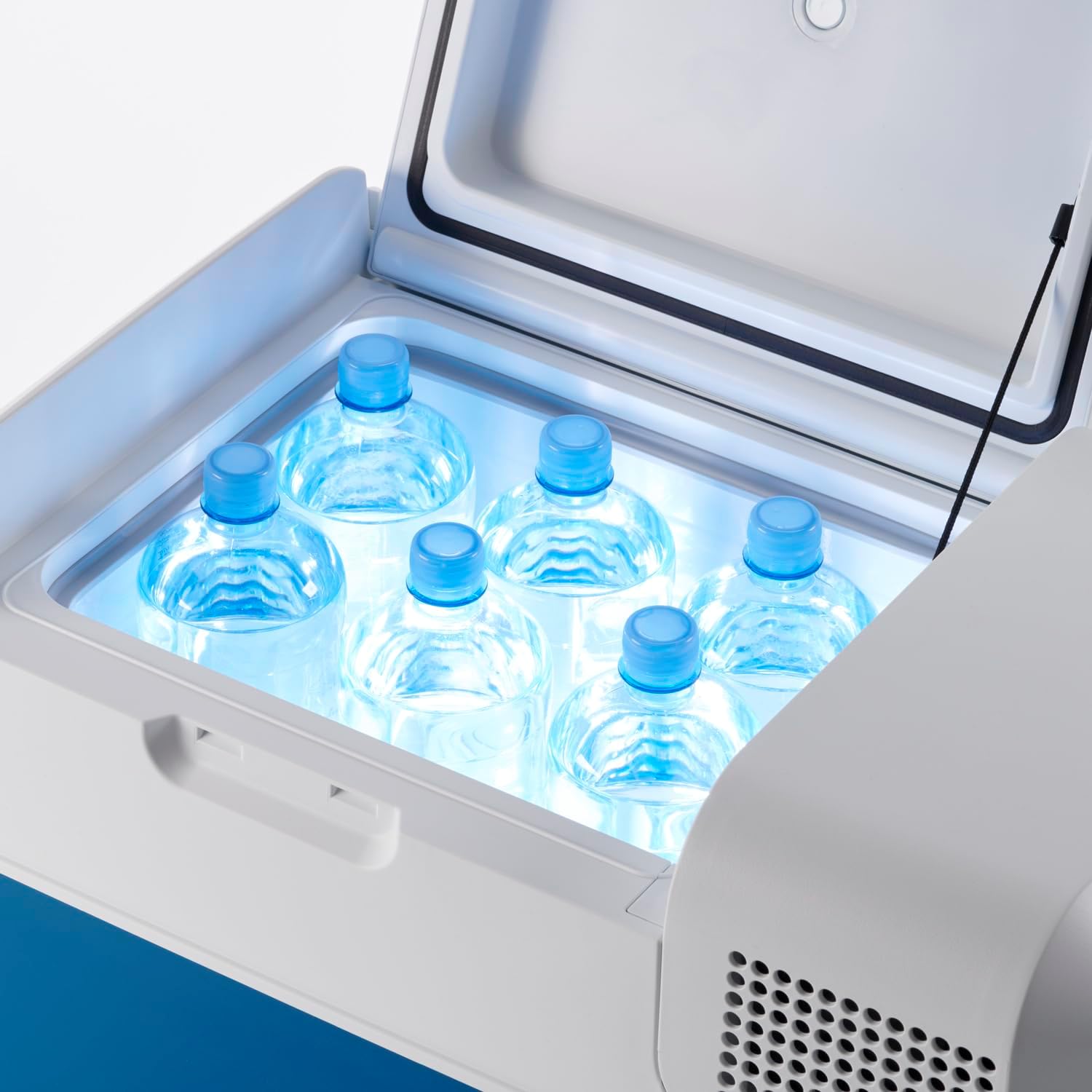 MOBICOOL MCF40 Kompressor-Kühlbox mit 38 Liter Fassungsvermögen, 12/24 V und 230 V, Mini-Kühlschrank für Auto, LKW, Boot, Wohnmobil und Steckdose