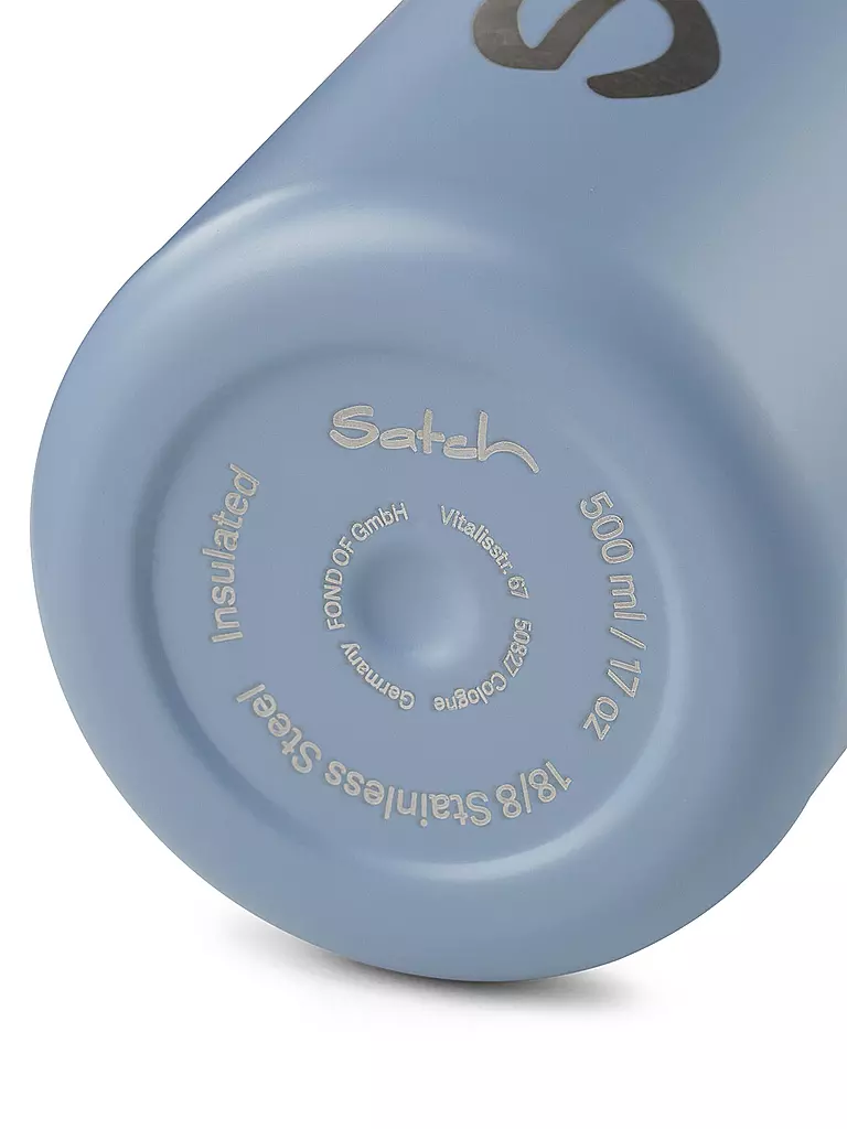 SATCH Trinkflasche 0,5l Edelstahl Skandi Nordic Ice Blue hellblau