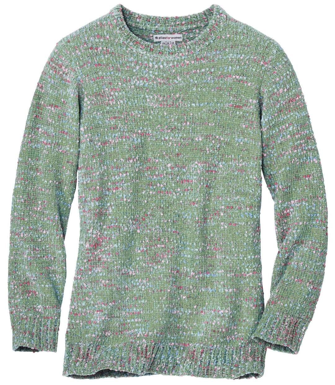 Pull Tricot Col Rond en Maille Chenille