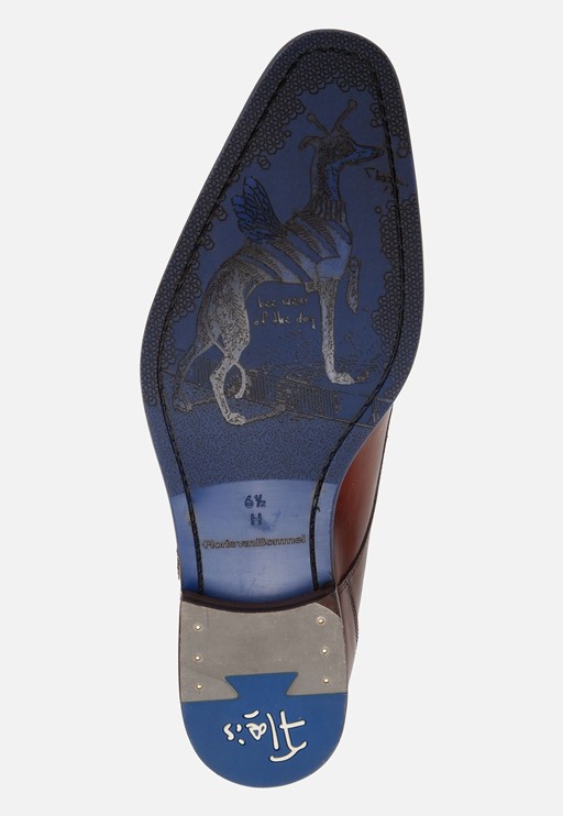 Floris van Bommel Veterschoenen cognac Leer 310305