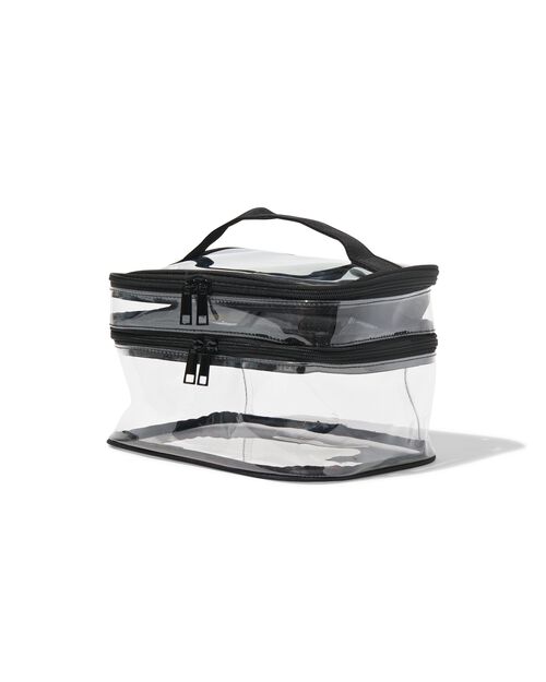 beautycase avec organiseur transparent 17x25x15