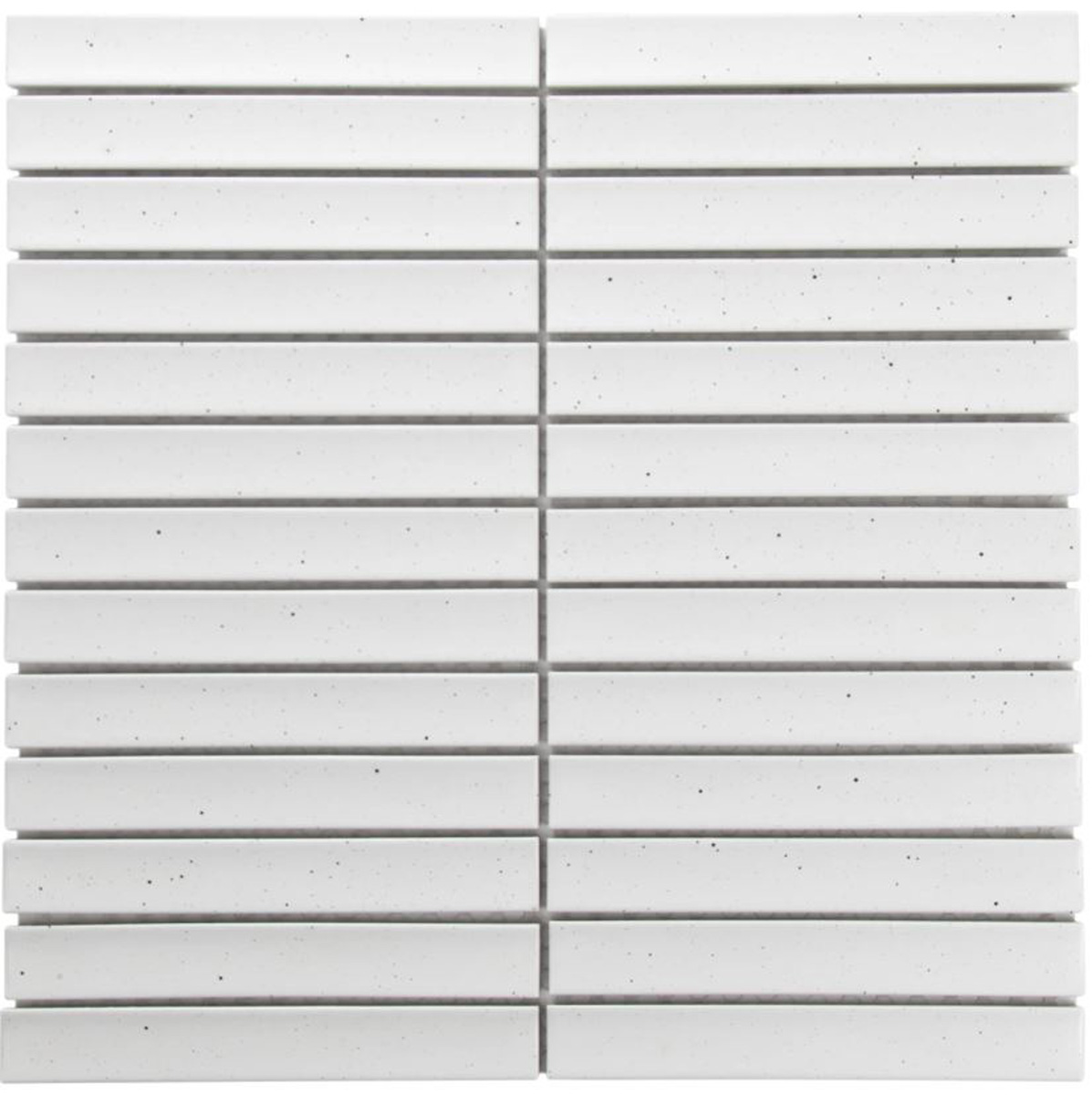 Tegelsample: The Mosaic Factory Sevilla smalle vinger 2cm mozaïek tegels 30x30 stracciatella
