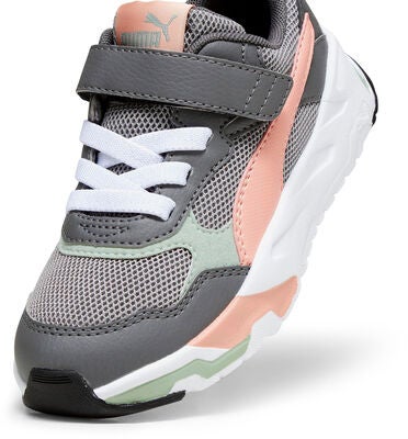 Puma Trinity AC PS Joggesko, Concrete Gray/Poppy Pink/Cool Dark Gray