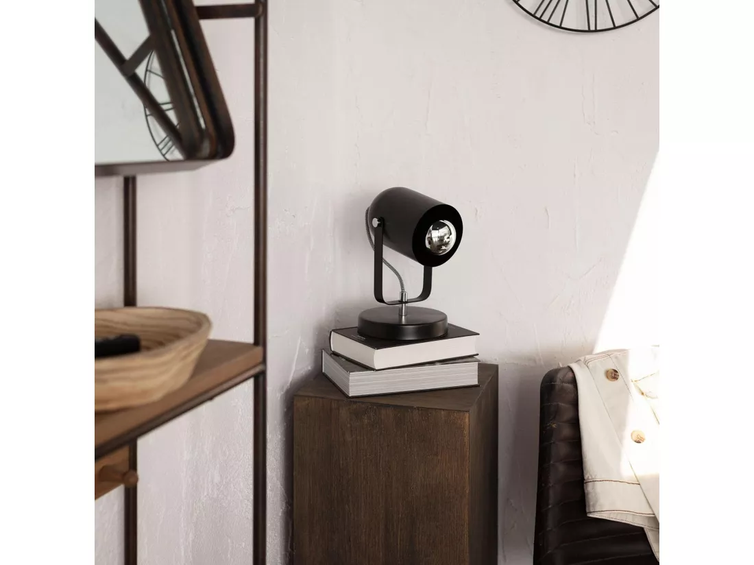 Lampe à Poser Métal Pomader Noir