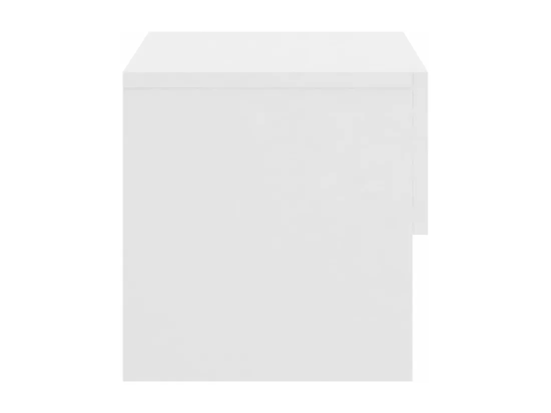 Table de chevet murale Blanc brillant