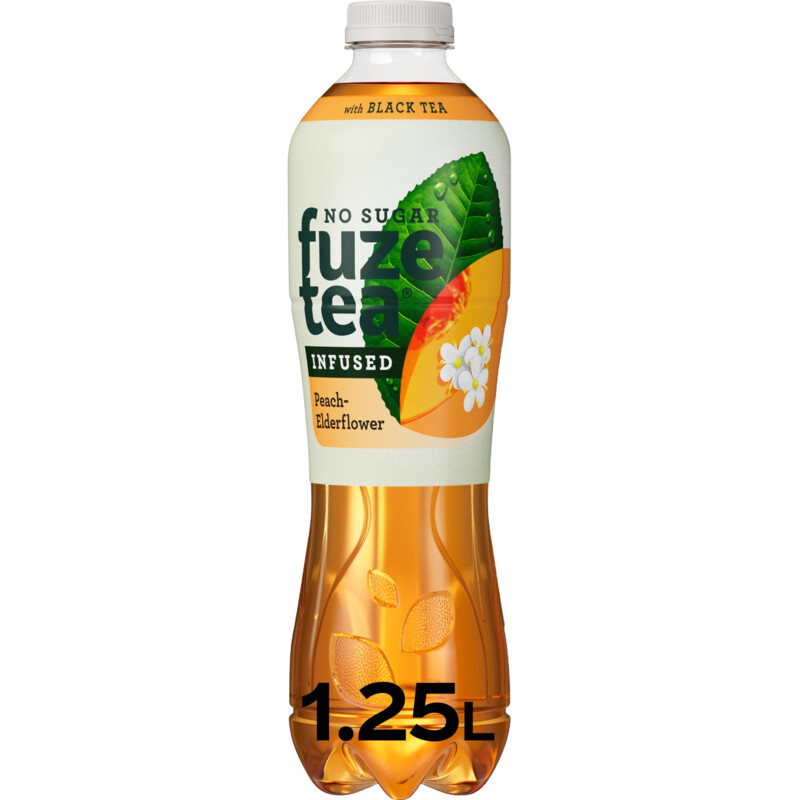 Fuze Tea Black tea peach elderflower no sugar