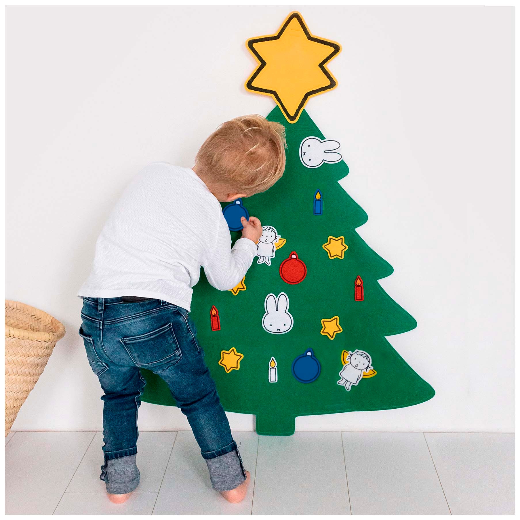 Nijntje kerstboom vilt multi