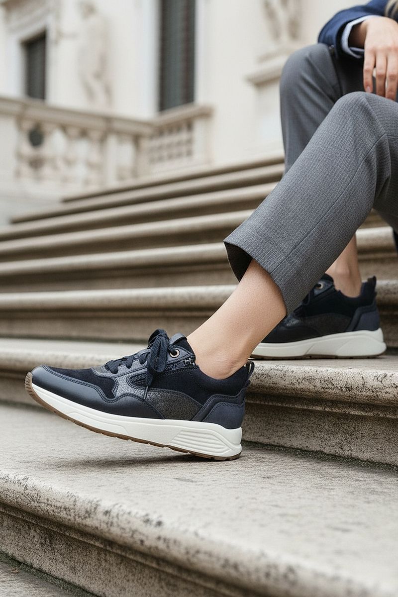 Xsensible Grenoble Stretchwalker HX Veterschoenen Blauw Dames