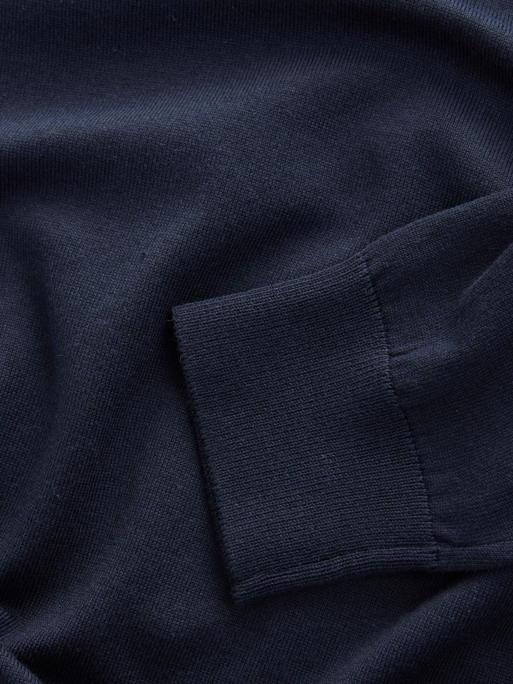 Donkerblauw - Hertlogo - Regular Fit Cotton Rich Crew Neck Jumper