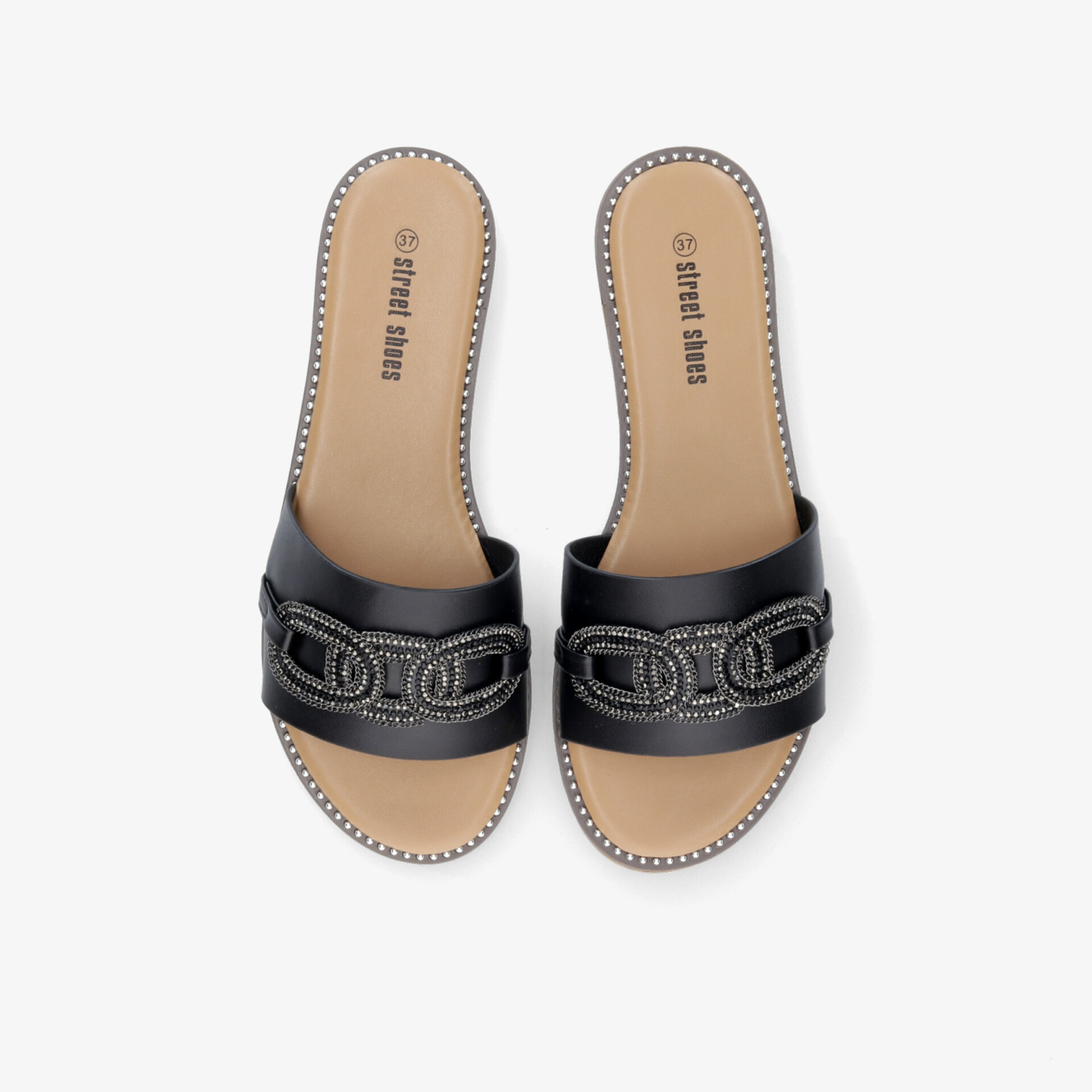 street shoes Damen Pantoletten schwarz