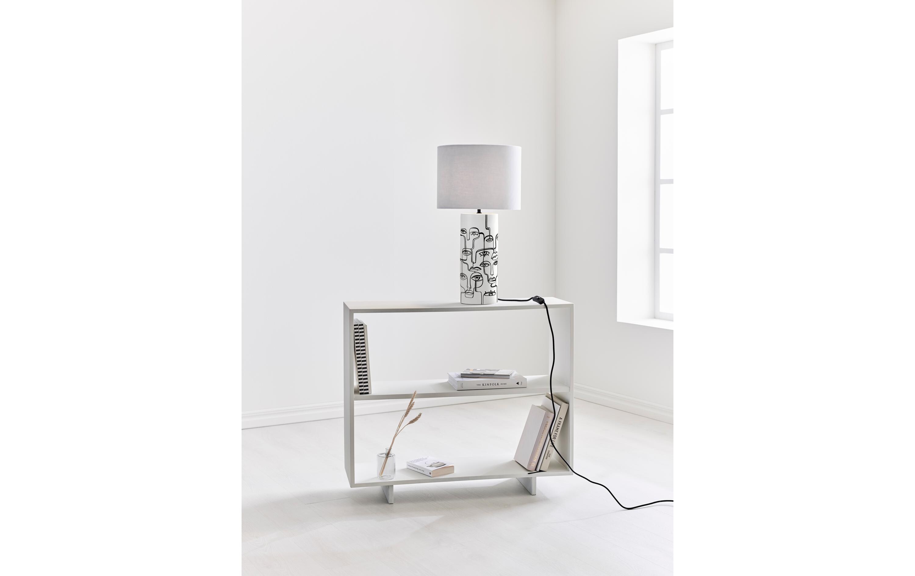 Tischleuchte Family 1L, E27, 60 W, Weiss<br>Wohnraumleuchte