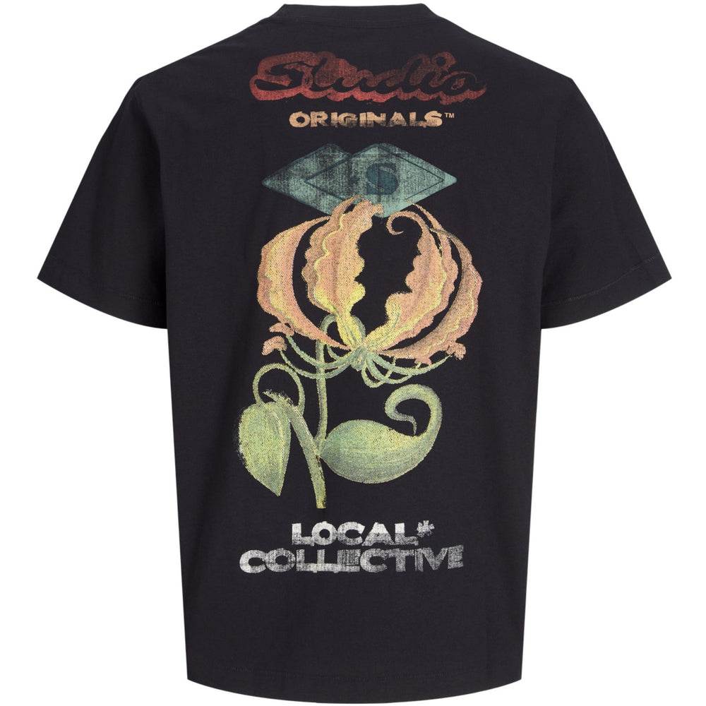 Køb Jack & Jones Junior Black Retiro Back T-Shirt Crew Neck