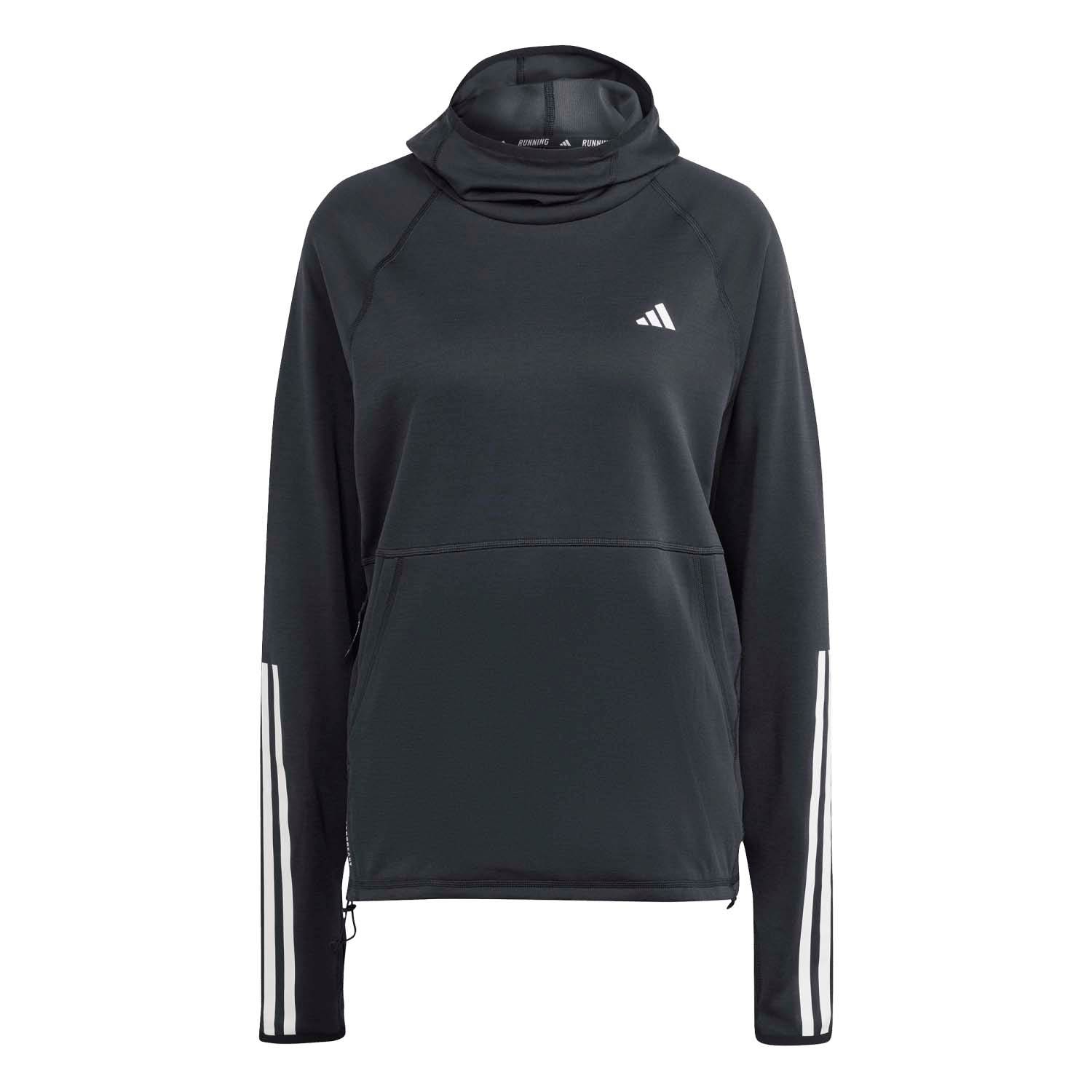 adidas  Own the Run 3 Stripes Hoodie