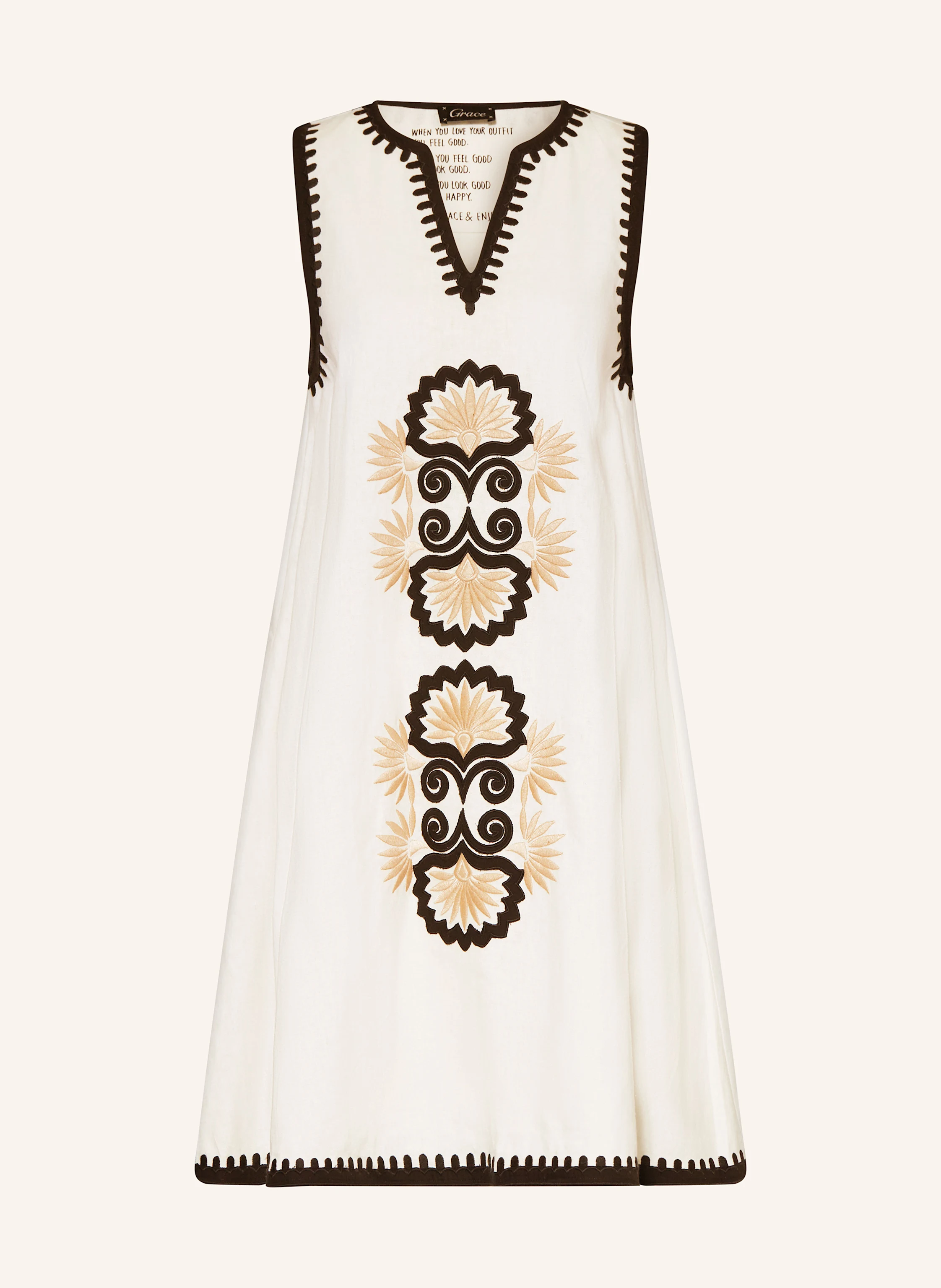 Grace Kleid mit Leinen