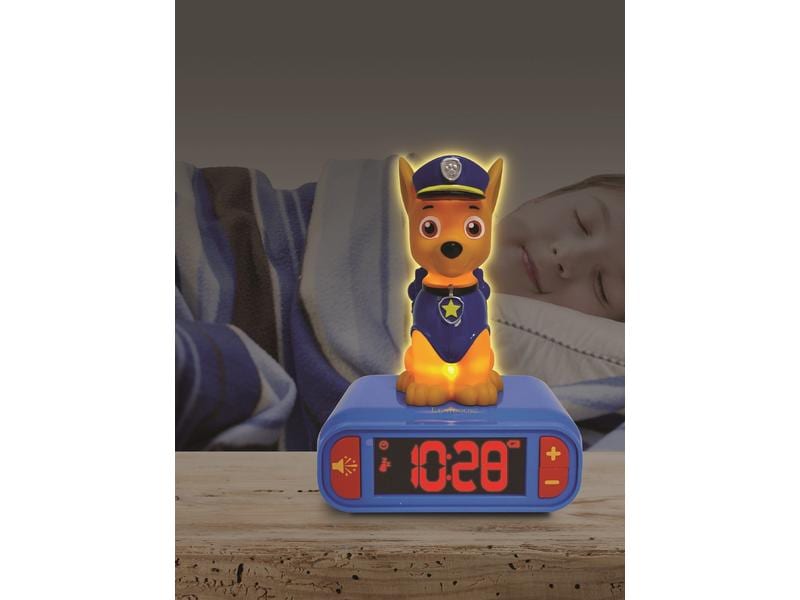 Lexibook Wecker mit Nachtlicht Paw Patrol Chase Digitalwecker für Kinder