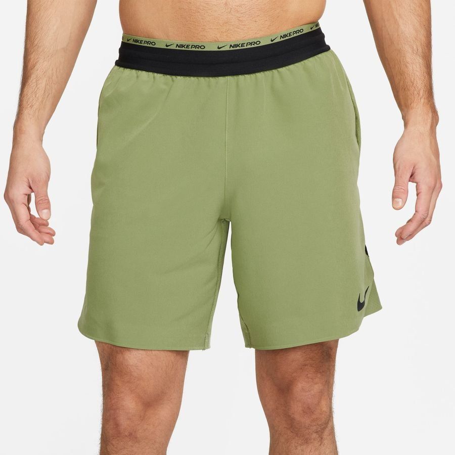 Nike Pro Short Running Dri-FIT Flex - Vert/Noir