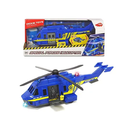 Dickie Toys Special Forces Helicopter mit Funktionen, 1:24, blau