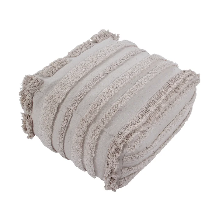 Lorena Canals - Early Hours Pouf, 54 x 54 cm, natur