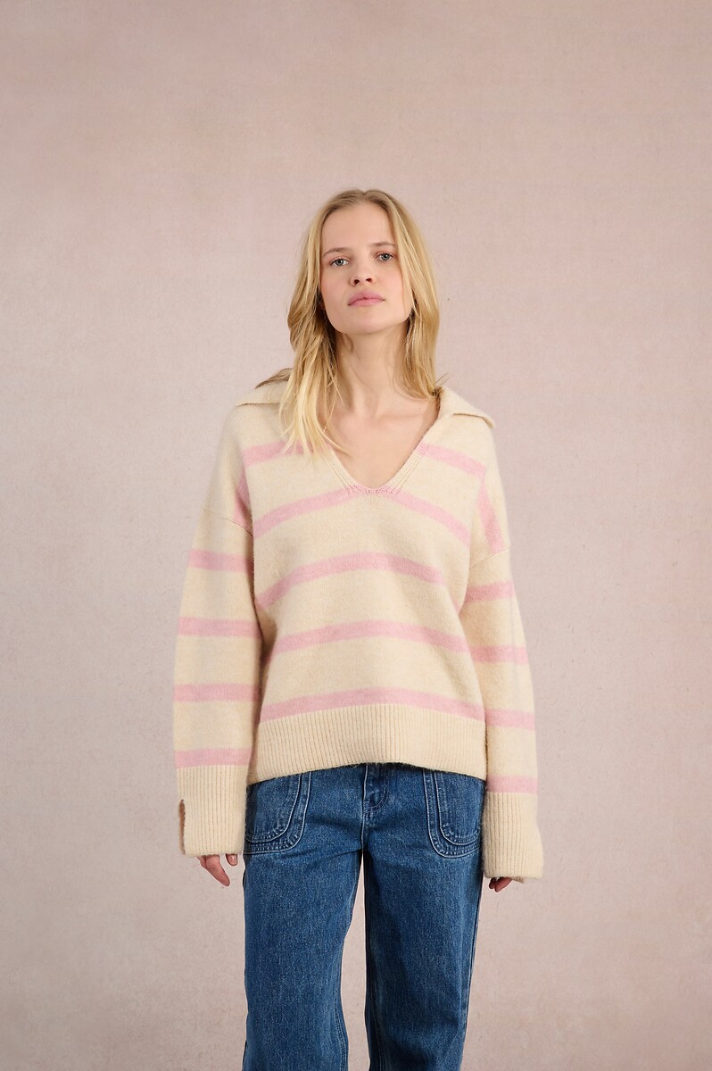 MOLLY BRACKEN<br>Camisa polo listrada