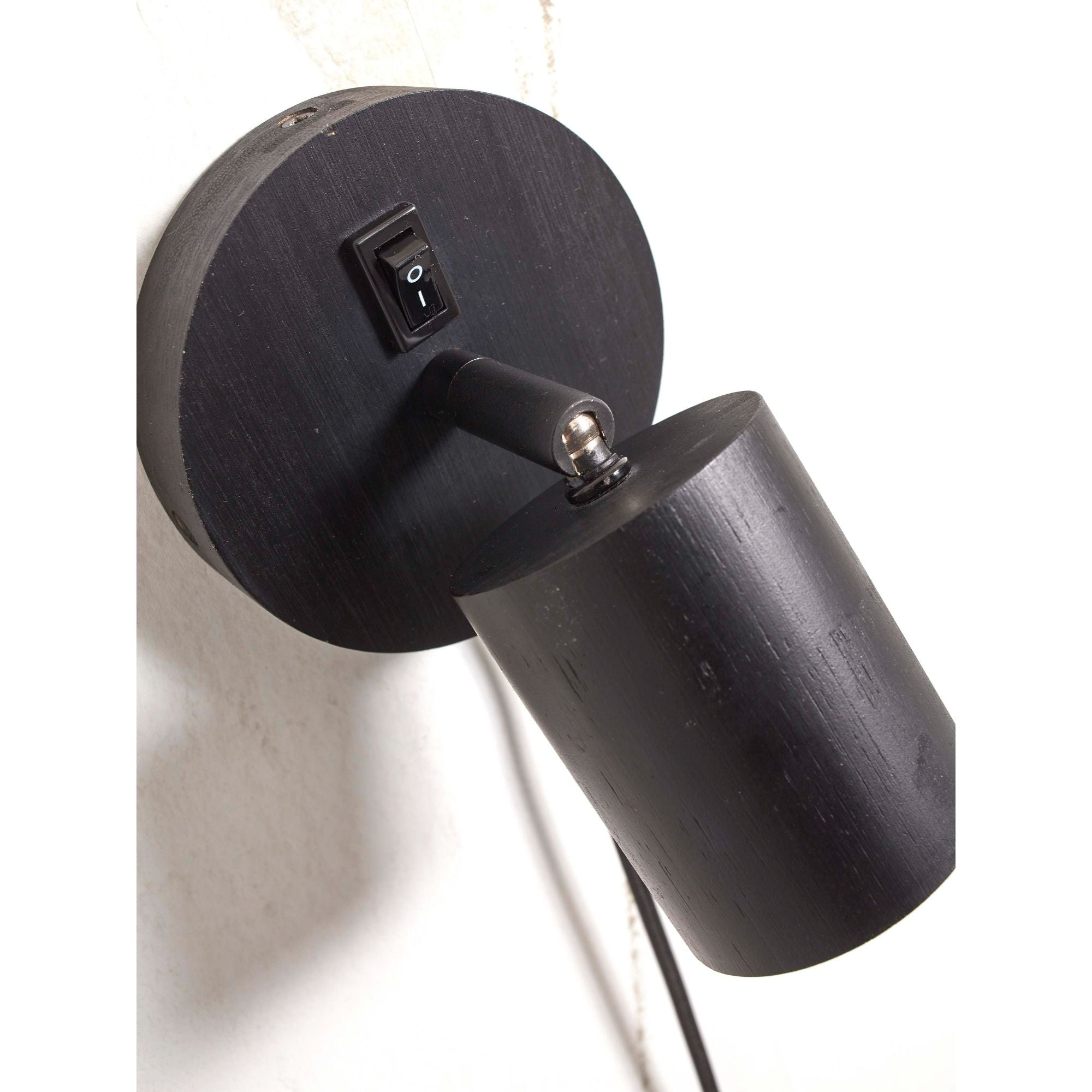 GOOD&MOJO Wandlamp Java - Bamboe Zwart - Ã12cm