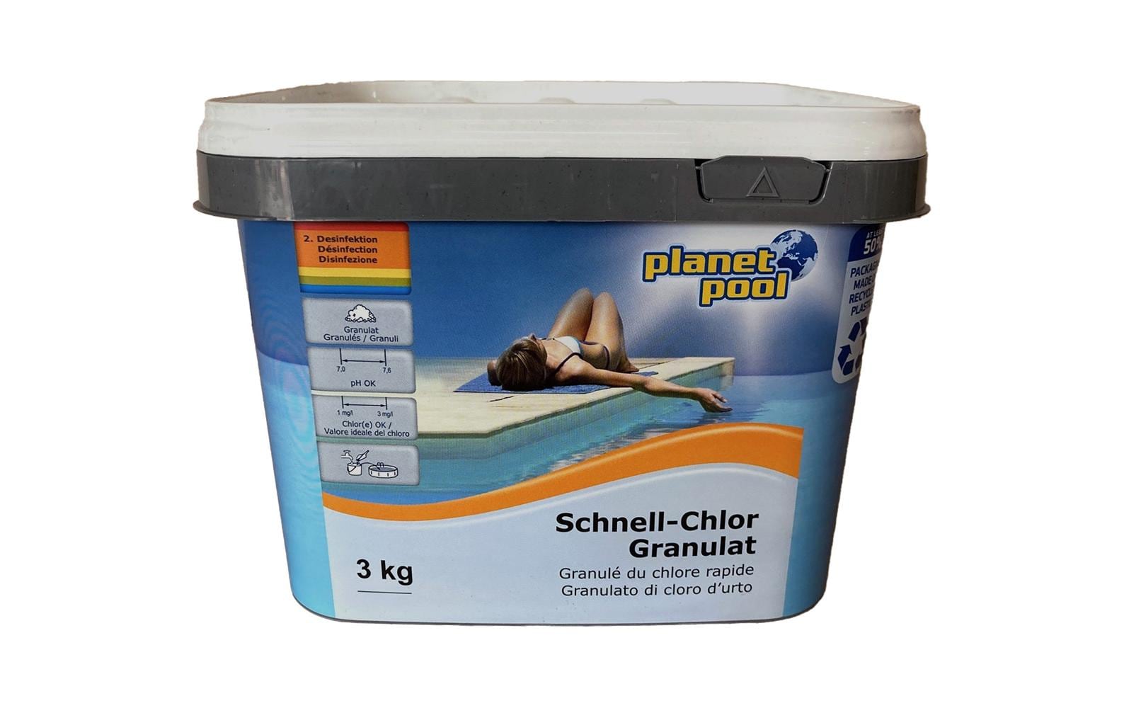 Schnell-Chlor-Granulat 3 kgWasserpflege für Pools