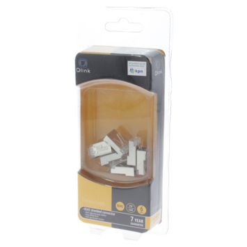 Q-Link FTP connector cat 6 RJ45 6 stuks KPN keurmerk