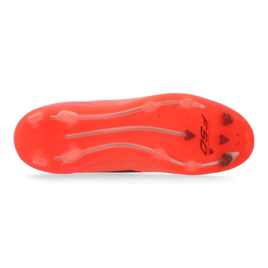 adidas F50 Pro FG Vivid Horizon - Turbo/Aurora Black/Argenté Enfant