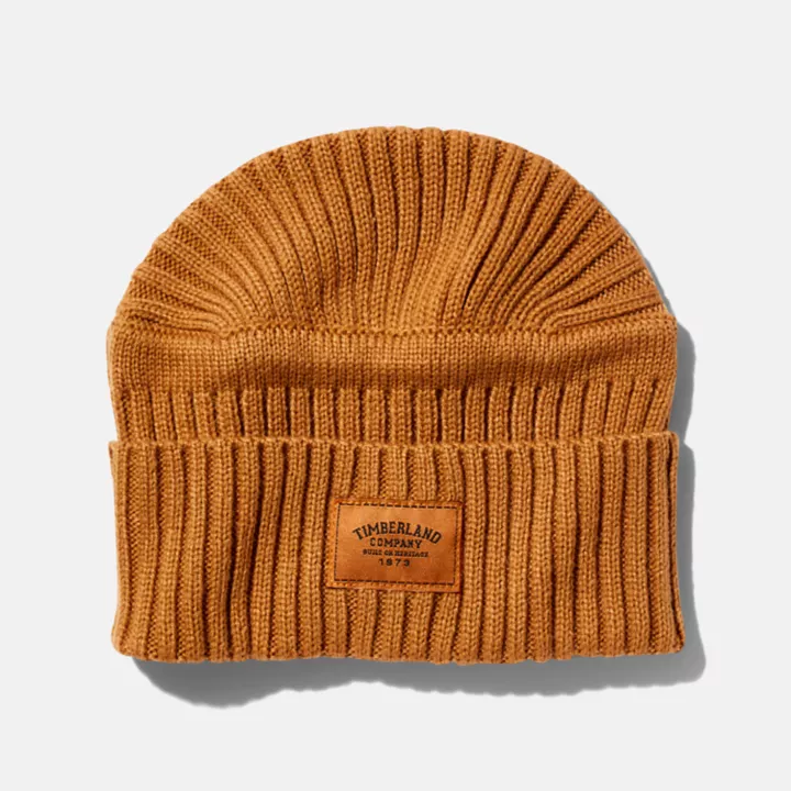 Bonnet côtelé Gulf Beach pour homme en jaune