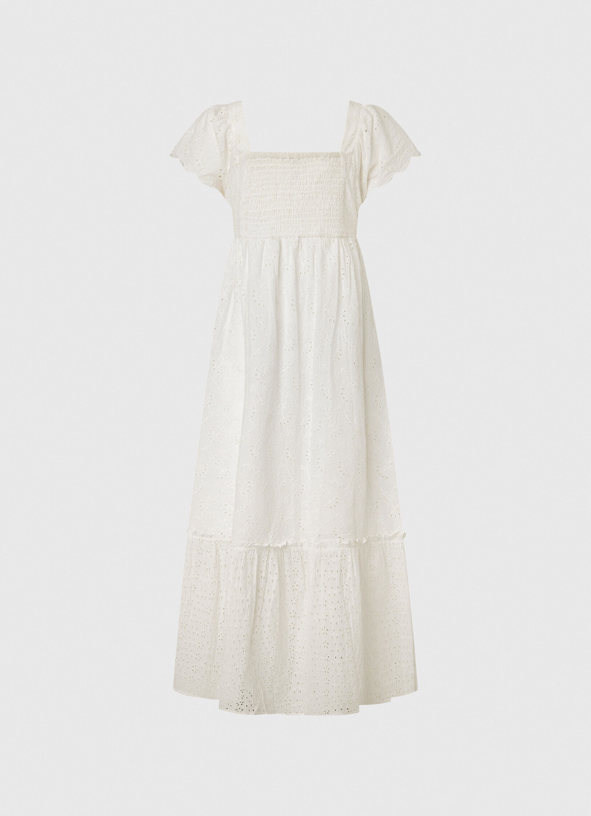 VESTIDO DE ALGODÃO PERI - branco