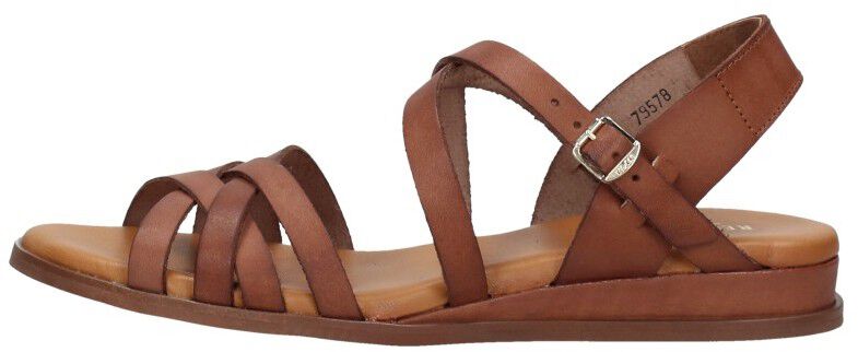 Red Rag Sandalen Plat cognac