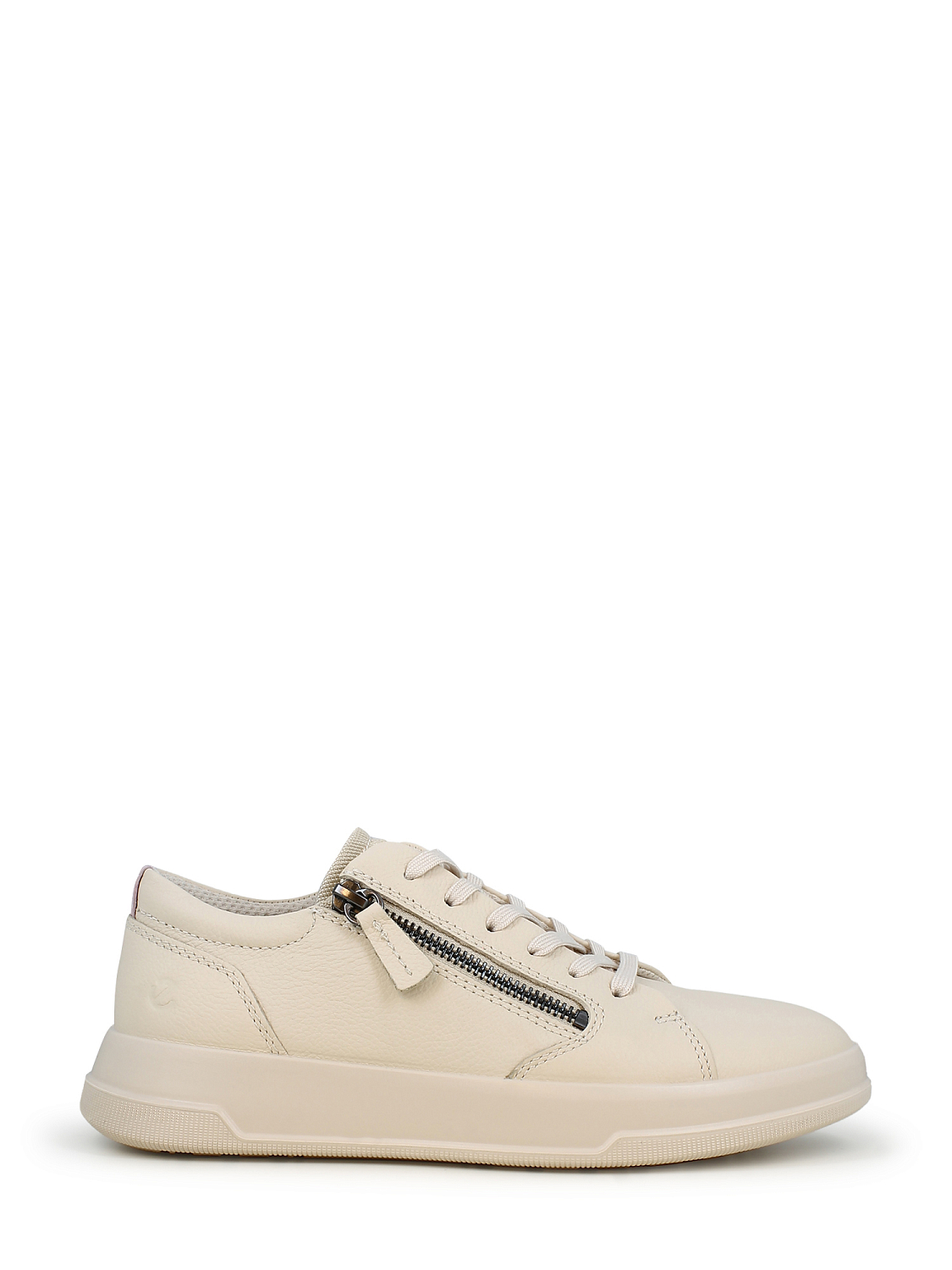 Ecco Move Beige Leather Sneakers