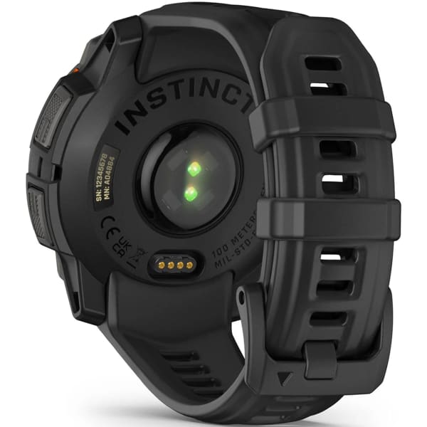 Montre cardio GPS GARMIN INSTINCT 3 45 MM SOLAR BLACK BEZEL W/ BLACK BAND