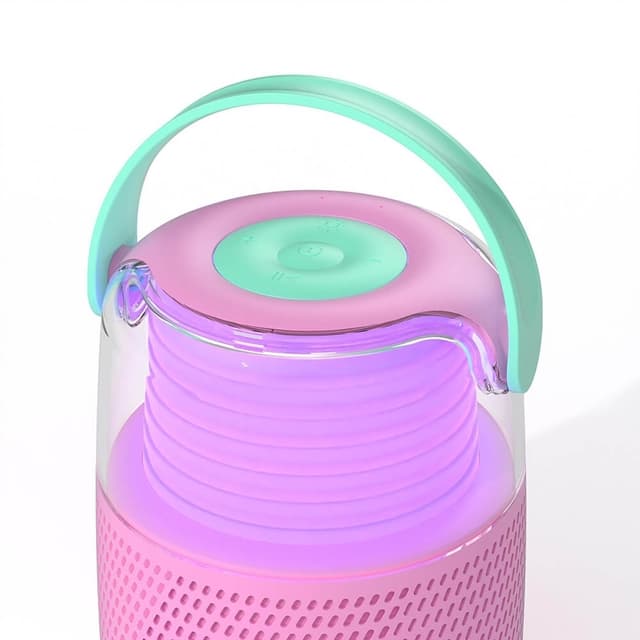 Mobility On Board Højttaler Karaoke Kit Mic LED Pink