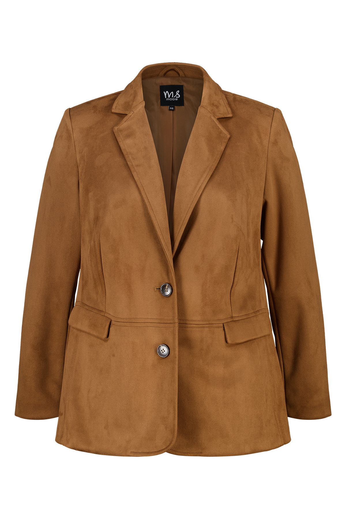 Blazer in suède look Cognac