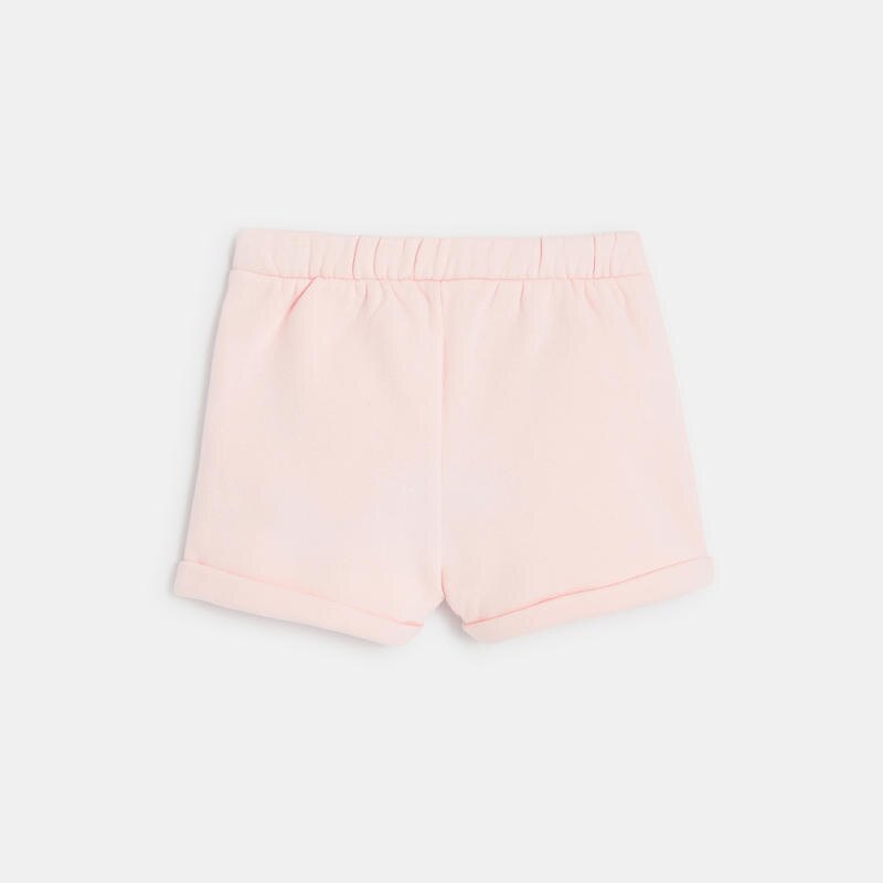 Short molletonné rose bébé fille Rose