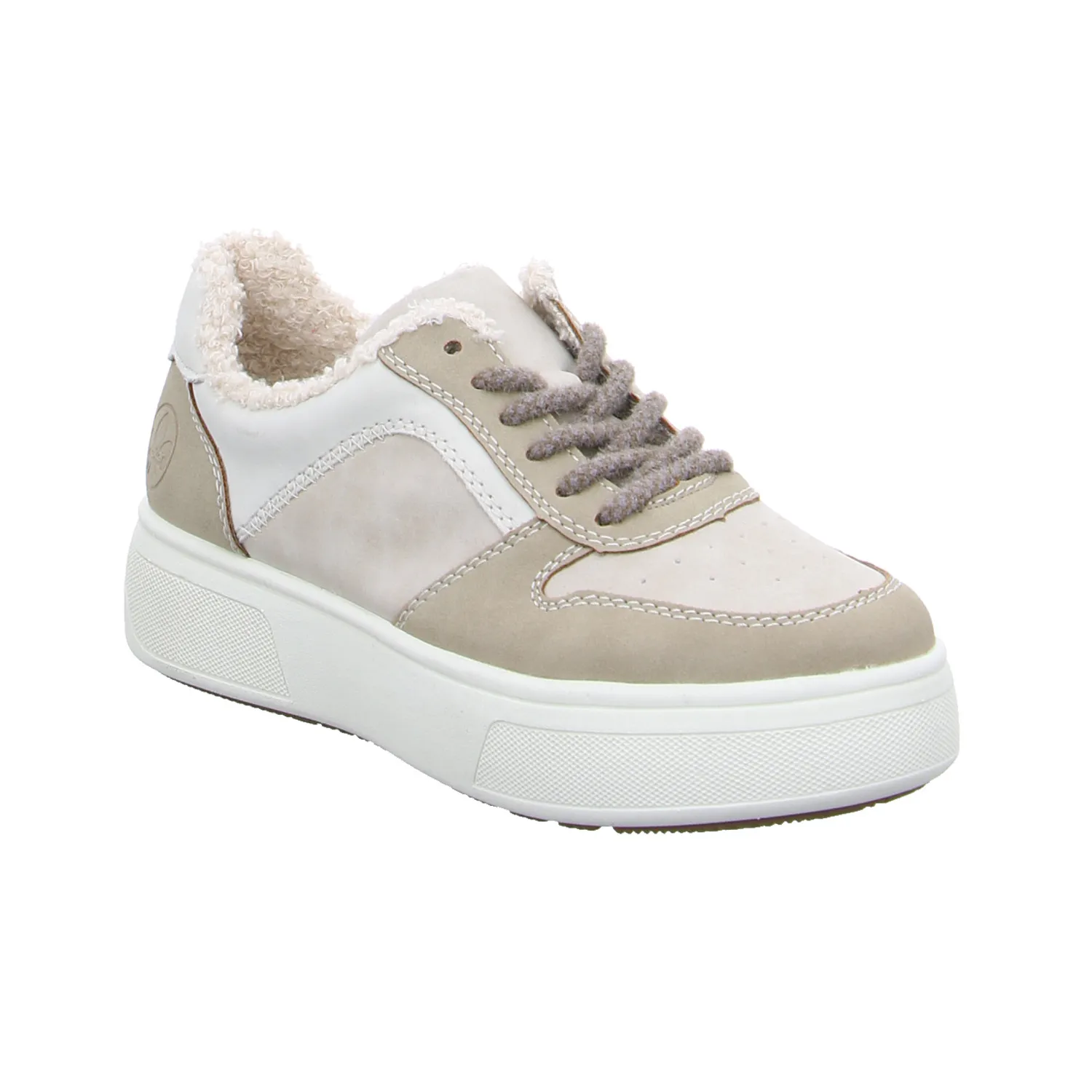 RIEKER Sneaker Beige Lederimitat
