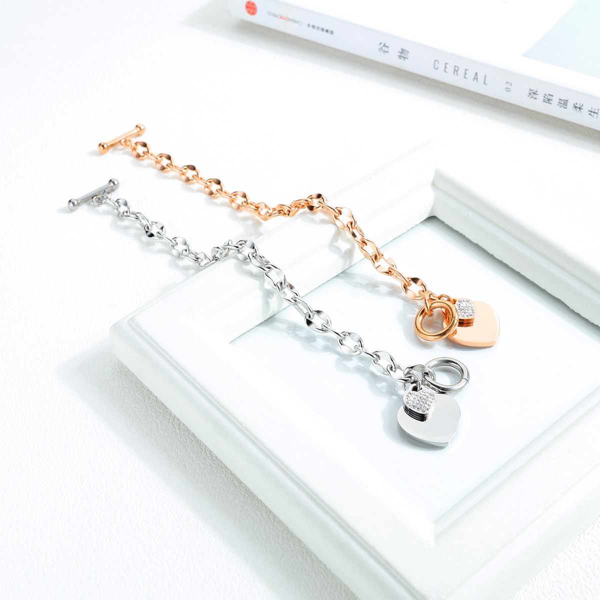 Bracelet avec double coeur HILONA