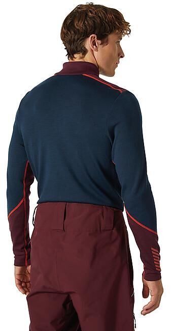 HELLY HANSEN - T-SHIRT LIFA MERINO MIDWEIGHT DEMI ZIP