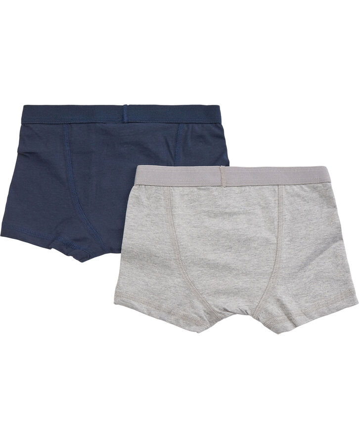 Magasin du Nord Collection Boys Boxers 2-Pack Grey mel. / navy