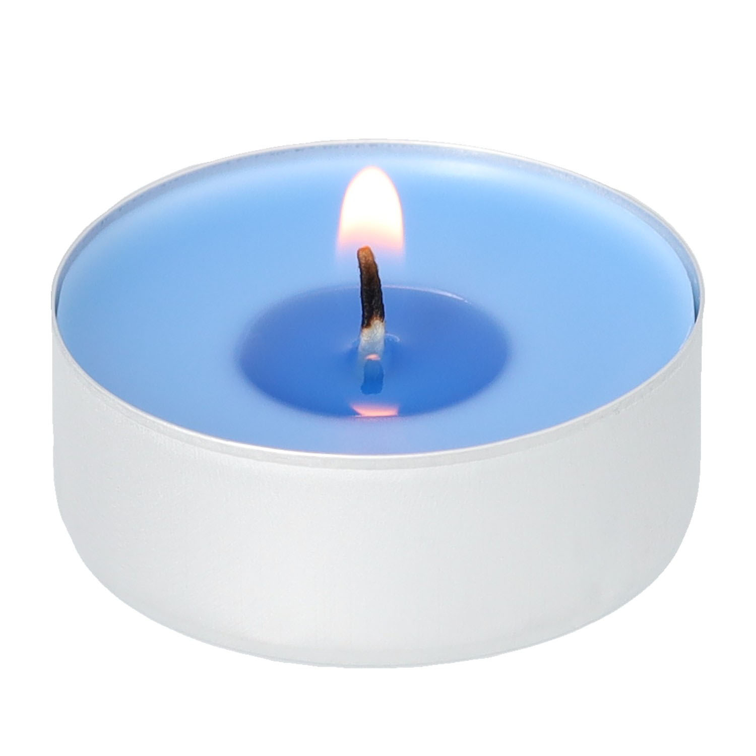 (6er Set) Ø37mm Duft Kerzen Flache Rechauds Aromatherapie Teelichter (54051) - Anti-Tabak